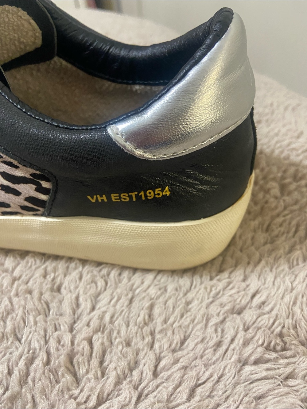 Vintage Havana Black & Leopard Low-Top Sneakers - Picture 10 of 11
